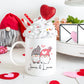 Personalized Valentine's Gnome Couple Mug