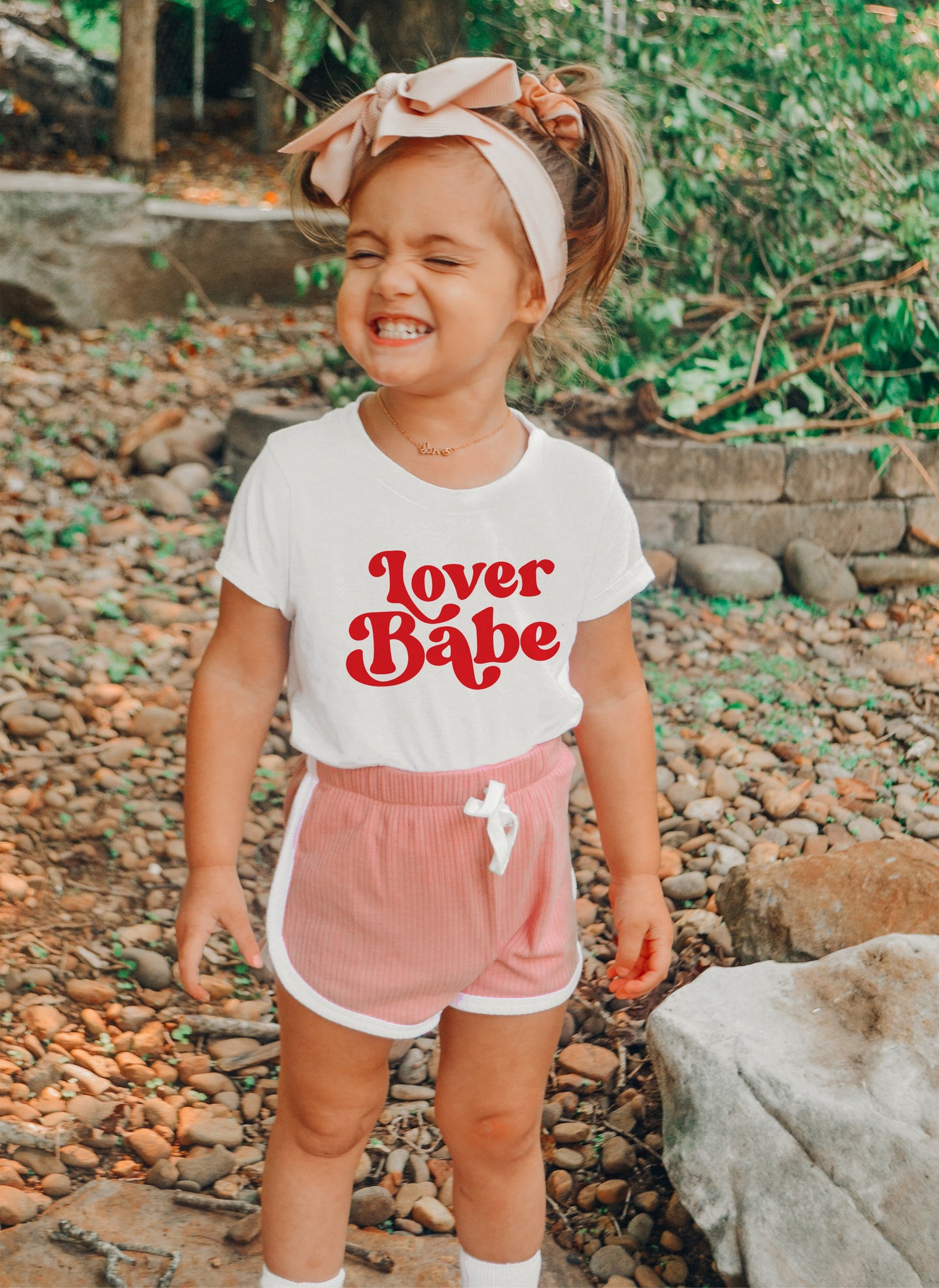 Lover Babe Shirt - Kids Valentines Shirt - Stick'em Up Baby®