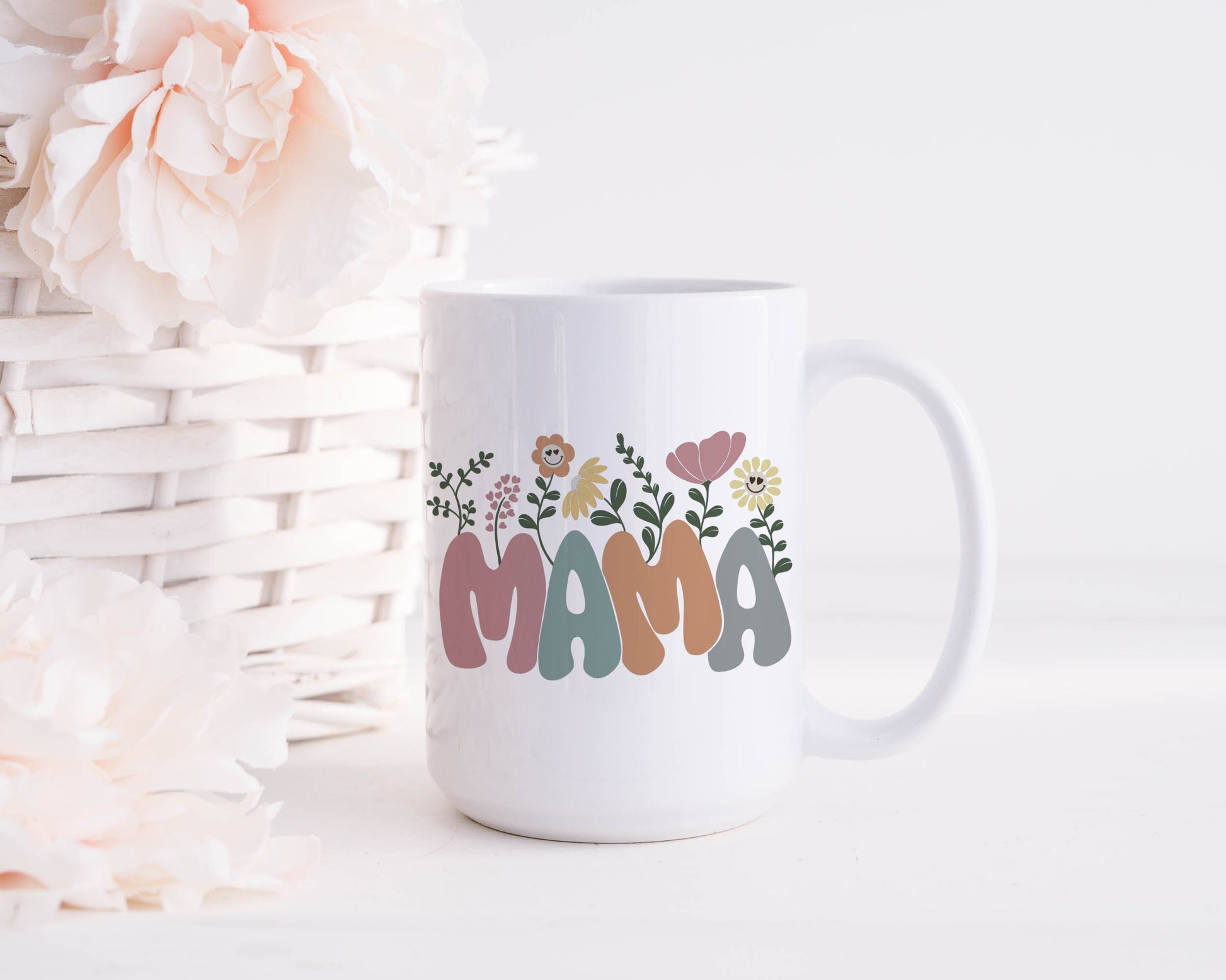 Mother's Day Gift | Mug for Mom | Mama Gift | Retro Mama Floral Mug | Mother's Day Present | Pretty Mugs | Mama