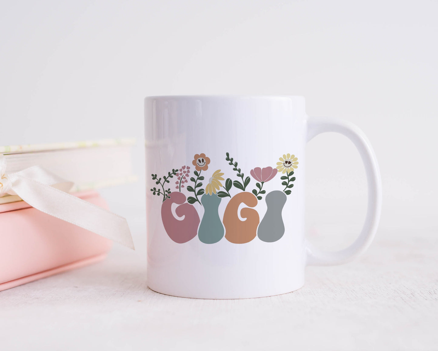 Mother's Day Gift | Mug for Gigi | Gigi Gift | Retro Gigi Floral Mug | Mother's Day Present | Pretty Mugs | Gigi Mug