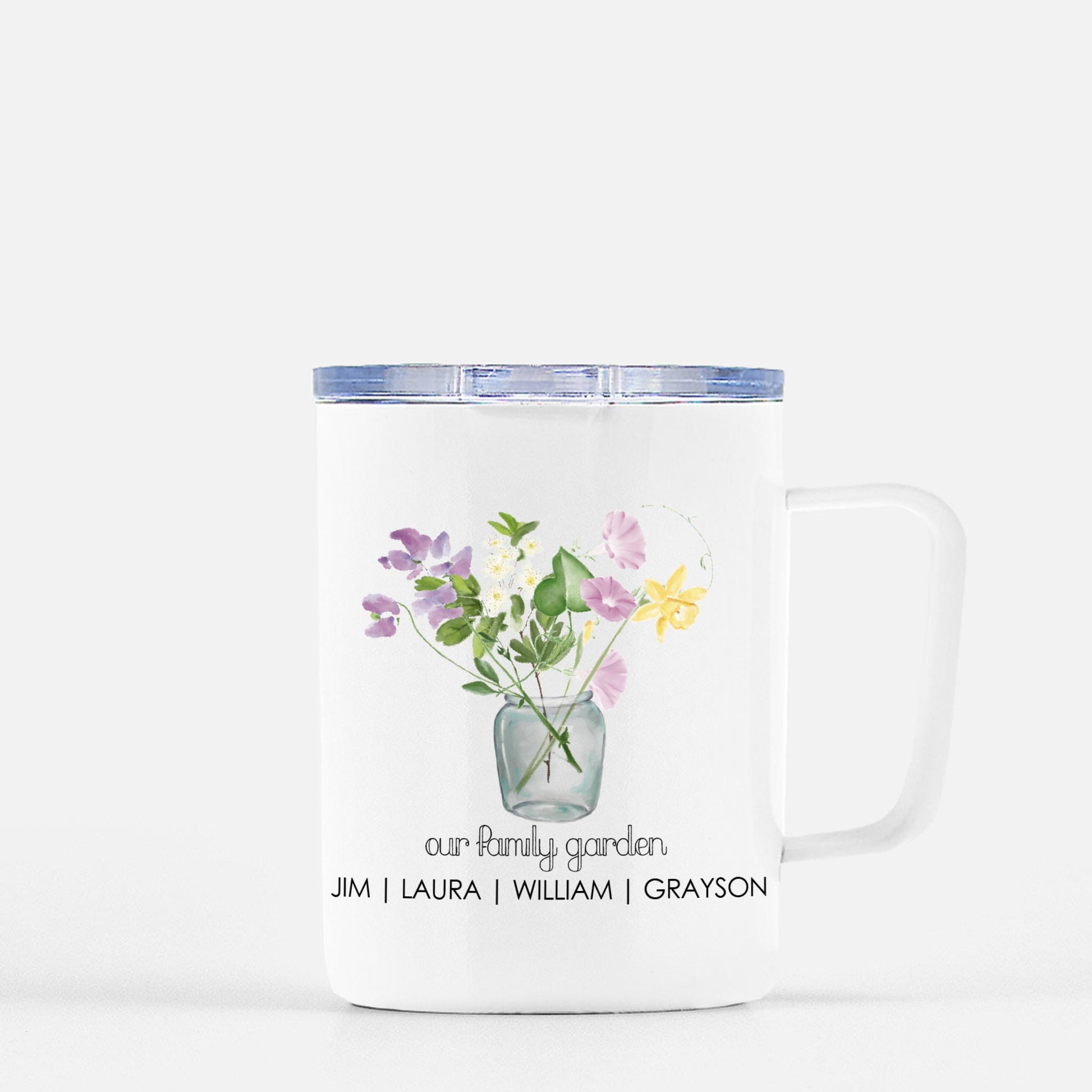 Personalized Mother's Day Gift | Birth flower Mug | Family Garden Mug | Floral Mug | Mug for Mom | Gift for Mom | Mother's Day Present