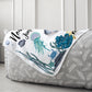 Ocean Baby Blanket | Baby Boy Blanket | Minky | Fleece | Ocean Nursery Decor | Growth Tracker | Swaddle Blanket | Boy Gift