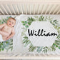 Personalized Baby Boy Blanket, Custom Baby Blanket, Baby Boy Blanket, Monogrammed Baby Gift, Milestone Blanket, Minky Blanket, Name Blanket