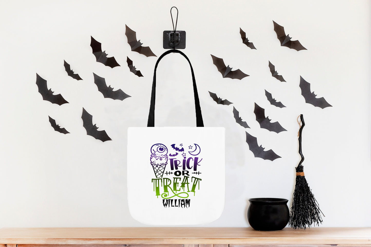 Trick or Treat Candy Bags, Personalized Halloween Bag, Halloween Candy Bags, Halloween Treat Bags for Kids, Halloween Gift, Custom Tote