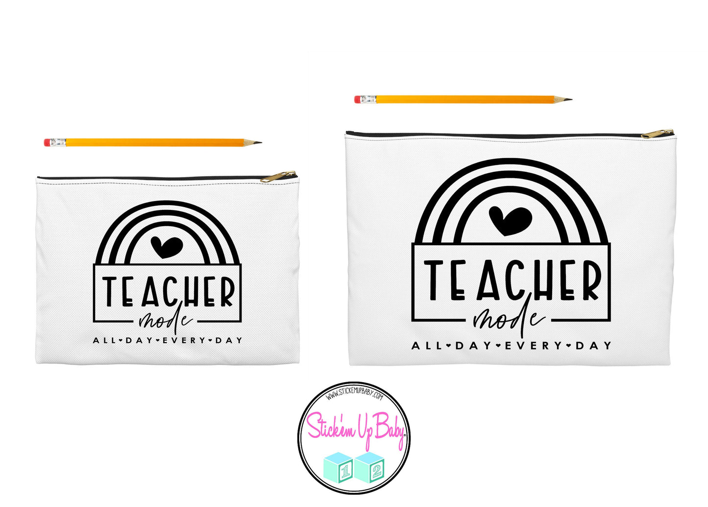 Teacher Pencil Bag - Canvas Penicil Bag - Pencil Bag for Teachers - Teacher Gift - End of Year Gift for Teachers - Teacher Appreciation