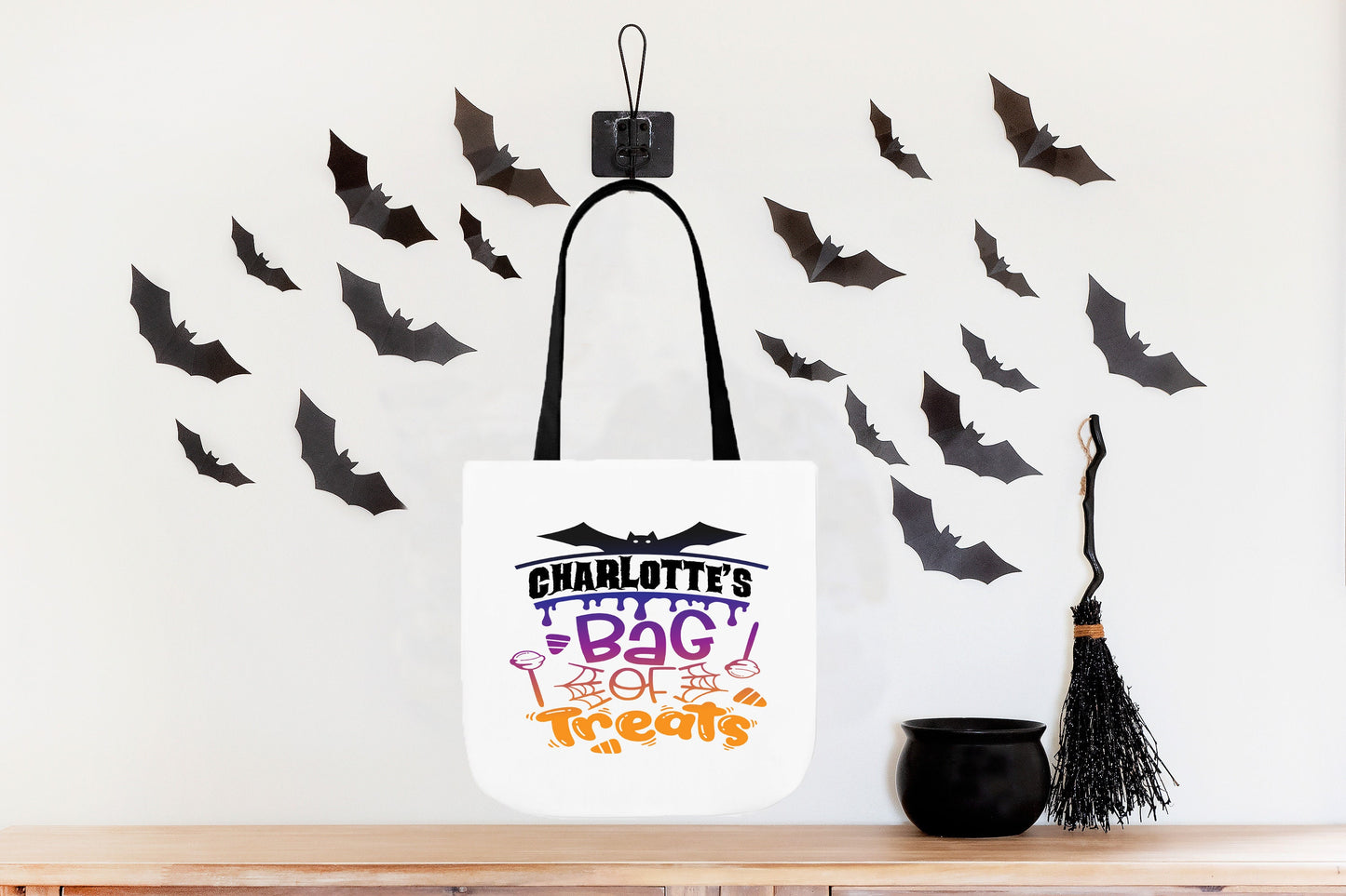 Trick or Treat Bags, Personalized Halloween Bag, Halloween Candy Bags, Halloween Treat Bags for Kids, Halloween Gift, Custom Tote