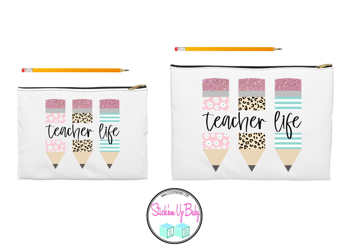 Pencil Bag for Teachers - Canvas Penicil Bag - Teacher Life Pencil Bag - Teacher Gift - End of Year Gift for Teacher - Teacher Appreciation