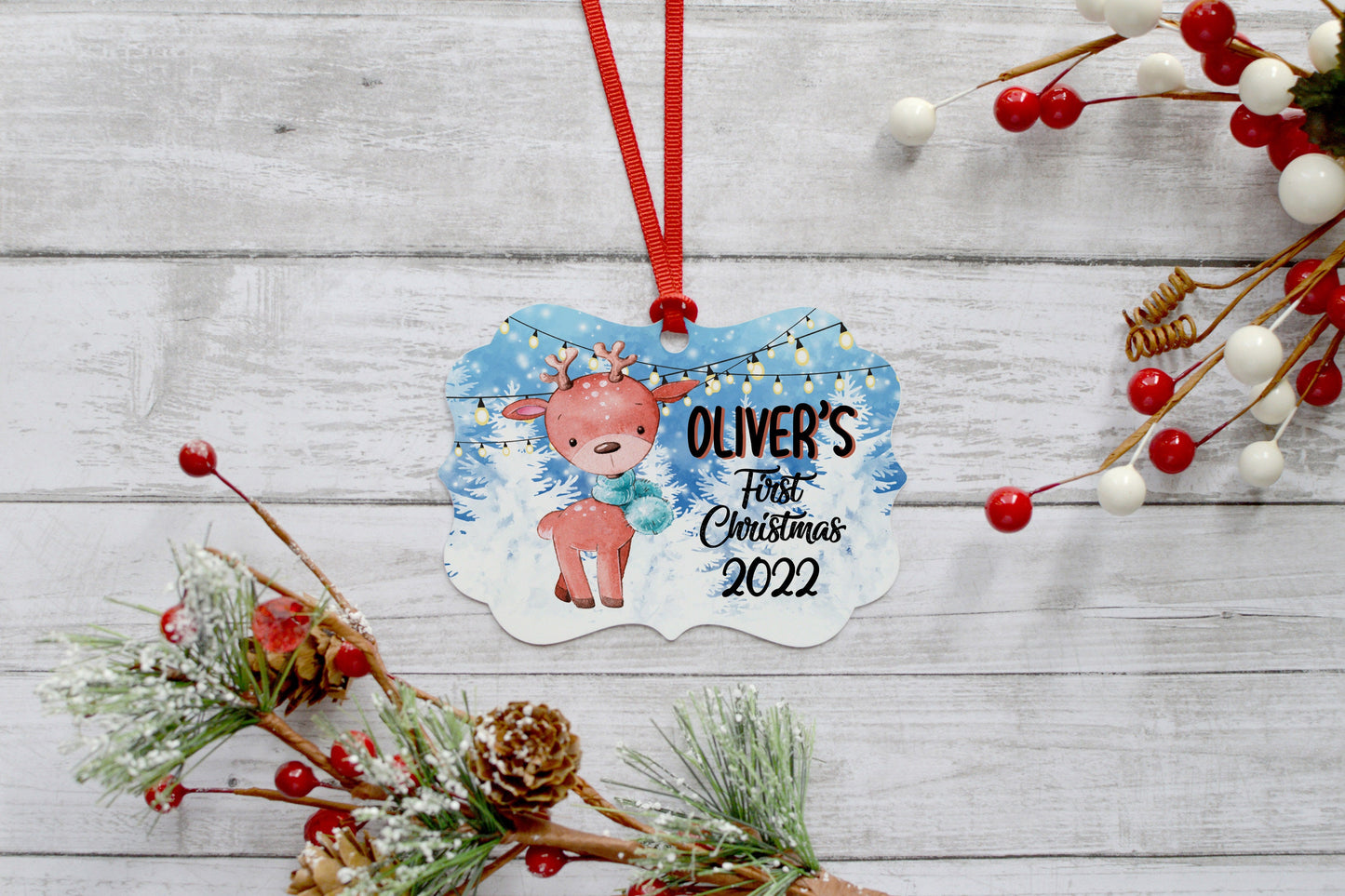 First Christmas Ornament 2022, New Baby Gift, Baby Christmas Ornament, Baby Ornament, Christmas Decor, Personalized Baby Christmas Gift